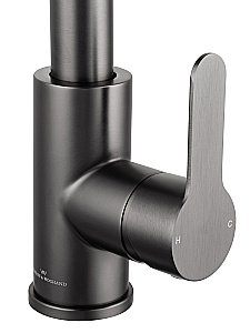 Смеситель для кухни с выдвижным изливом WONZON & WOGHAND WW-121E201L-BGG темный графит купить в интернет-магазине сантехники Sanbest