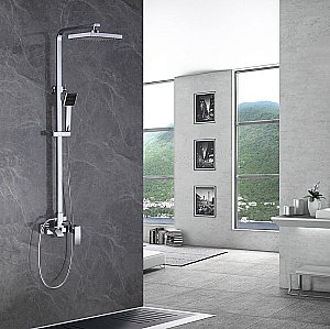 Душевая система ABBER Wasserfall AF8616 хром купить в интернет-магазине сантехники Sanbest