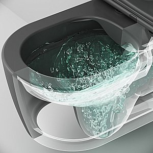 Унитаз подвесной AM.PM Func C8F1700MBSC черный матовый, безободковый купить в интернет-магазине Sanbest