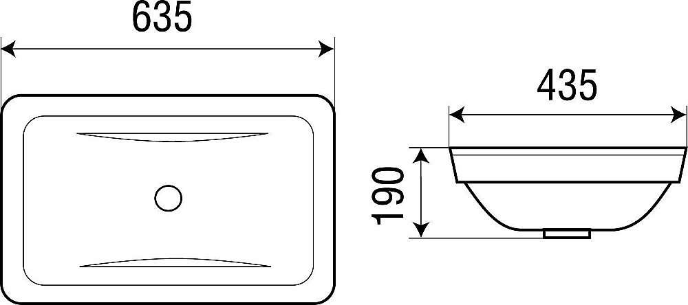 Раковина WeltWasser WW DEILBACH 6044 63,5 белая купить в интернет-магазине Sanbest