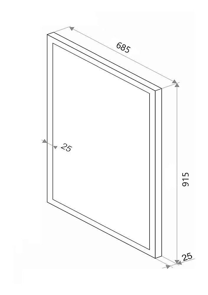 Зеркало Континент Sevilla ЗЛП405 68,5x91,5 в ванную от интернет-магазине сантехники Sanbest