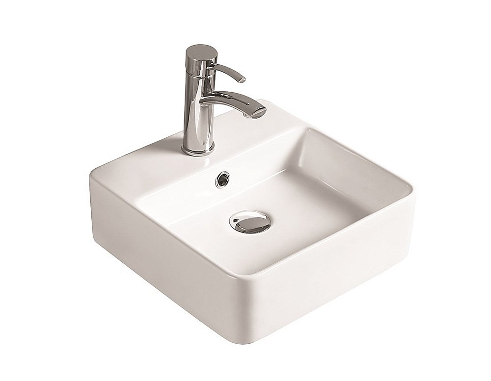 Раковина накладная SantiLine 38 SL-1004 белая купить в интернет-магазине Sanbest