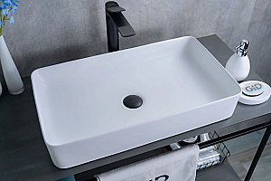 Раковина накладная Gid Geometrico 60 Wm9396 51189 белая матовая купить в интернет-магазине Sanbest