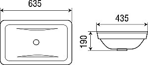 Раковина WeltWasser WW DEILBACH 6044 63,5 белая купить в интернет-магазине Sanbest