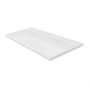 Тумба с раковиной Azario Viola 100/2 CS00097149 белая матовая для ванной в интернет-магазине Sanbest