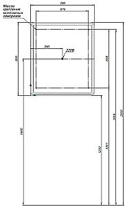 Зеркальный шкаф Aquanet Оптима 311861 70 купить в интернет-магазине сантехники Sanbest