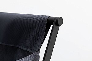 Корзина для белья Allen Brau Priority 6.32001-BS+6.32002-87 черная матовая/мешок серый купить в интернет-магазине сантехники Sanbest