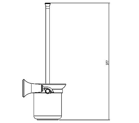 Ершик для туалета Kaiser KH-4006 бронза купить в интернет-магазине сантехники Sanbest