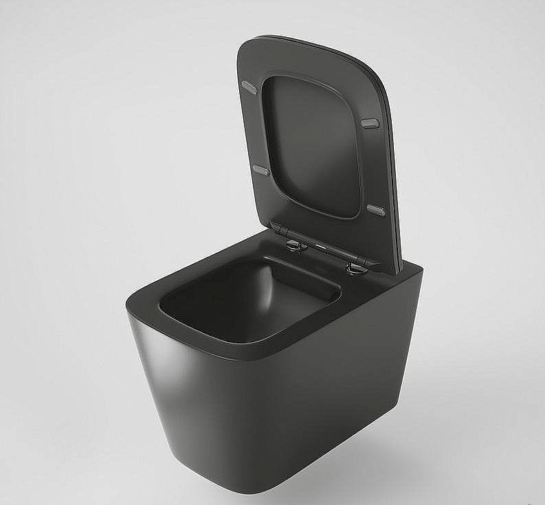 Унитаз подвесной Grossman GR-4441BMS безободковый, с крышкой микролифт, черный матовый купить в интернет-магазине Sanbest