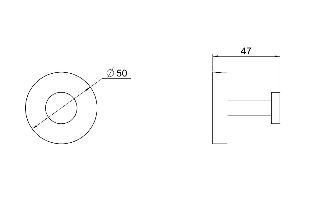 Крючок Aquatek Бетта AQ4601BGM оружейная сталь купить в интернет-магазине сантехники Sanbest