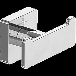 Двойной крючок для полотенец Villeroy&Boch Elements – Striking TVA15201200061 хром купить в интернет-магазине сантехники Sanbest