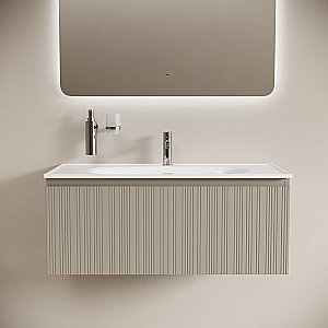 Тумба с раковиной Sancos CODE CD100GP/CN13003 100 серая платина для ванной в интернет-магазине Sanbest