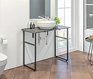 Столешница Good Door 60 напольная, серая матовая для ванной в интернет-магазине сантехники Sanbest