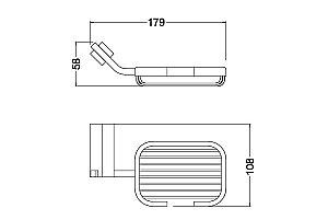Мыльница Schein WATTEAU 122B хром купить в интернет-магазине сантехники Sanbest