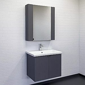 Тумба с раковиной Comforty Лима-70П 70 00-00015478 антрацит для ванной в интернет-магазине Sanbest