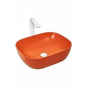 Раковина накладная WeltWasser WW ELBACH 2143 MO 49 оранжевая матовая купить в интернет-магазине Sanbest