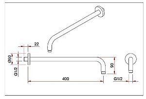 Душевая система Berges VENTAS 73009 хром купить в интернет-магазине сантехники Sanbest