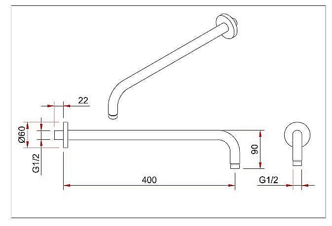 Душевая система Berges VENTAS 73009 хром купить в интернет-магазине сантехники Sanbest