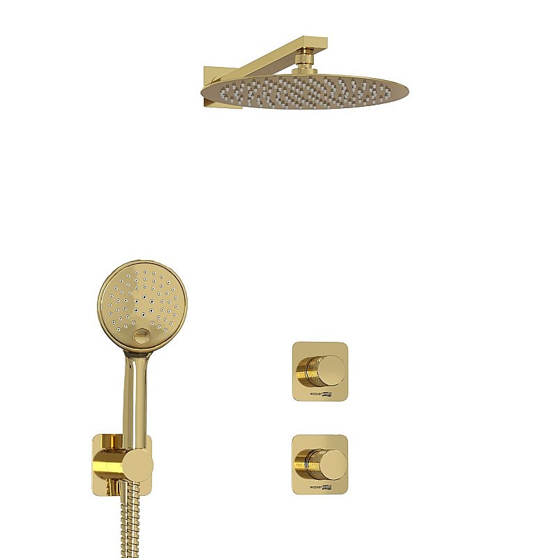 Душевая система WasserKRAFT Ems 7600 SET2835 золото купить в интернет-магазине сантехники Sanbest