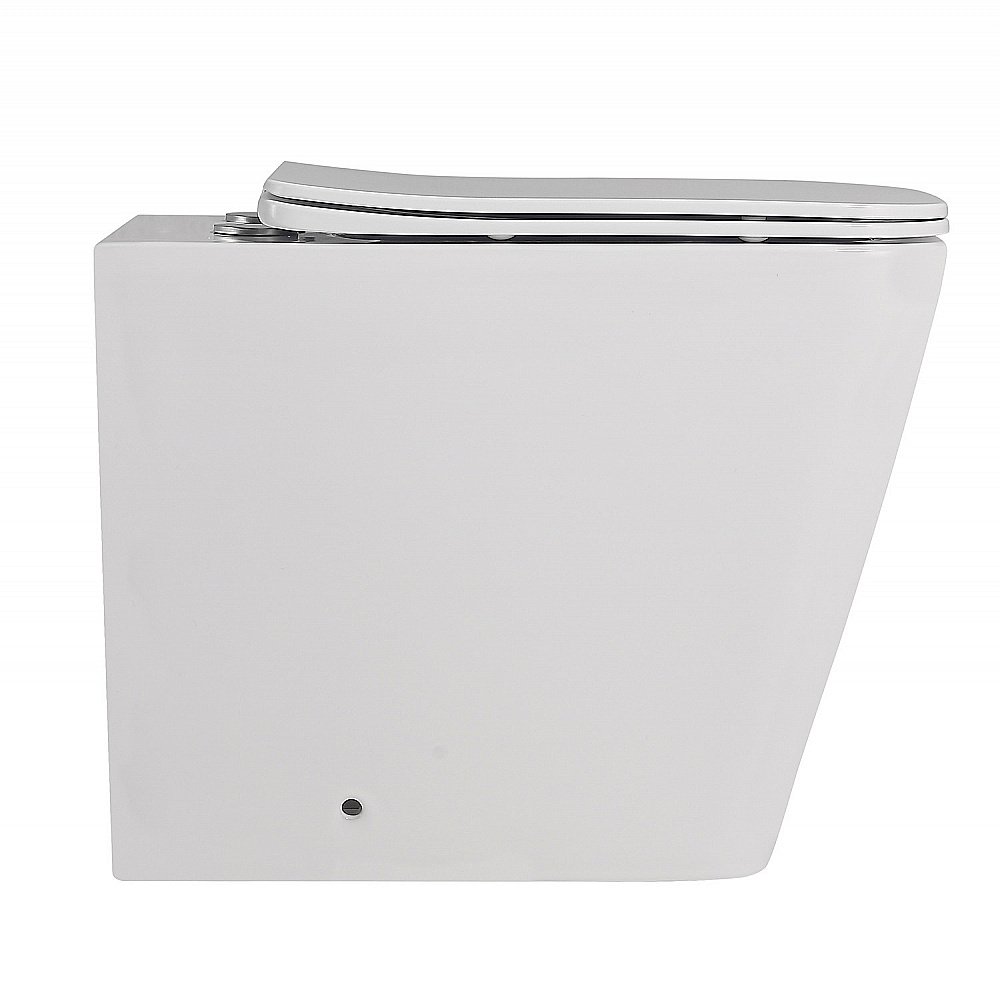 Унитаз ABBER Rechteck AC1211 с крышкой микролифт, безободковый купить в интернет-магазине Sanbest