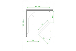 Душевой уголок Royal Bath RB90TR-C-CH 90х90 матовый купить в интернет-магазине Sanbest