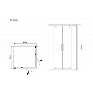 Душевой уголок Grossman Forta GR-8080Fo 80х80 купить в интернет-магазине Sanbest