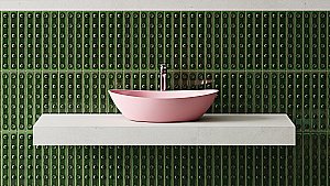 Раковина накладная Salini NOEMI 1101203SMF 56 из искусственного камня S-Stone, матовая, цвет по RAL полностью купить в интернет-магазине Sanbest