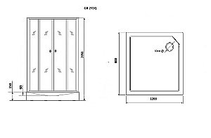 Душевая кабина Grossman Classic GR272Q 120x80 купить в интернет-магазине Sanbest