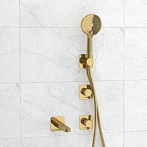 Смеситель для ванны WasserKRAFT Ems A7651.303.305.280.197.348 золото купить в интернет-магазине сантехники Sanbest