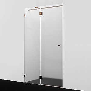 Душевая дверь WasserKRAFT Paar 88H 120 профиль розовое золото/стекло матовое купить в интернет-магазине Sanbest