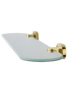 Стеклянная полка для ванной WONZON & WOGHAND FIRST, Глянцевое золото (WW-8427-LG) купить в интернет-магазине сантехники Sanbest