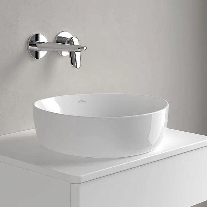 Раковина накладная Villeroy&Boch Antao 40 4A7240R1 альпийский белый купить в интернет-магазине Sanbest