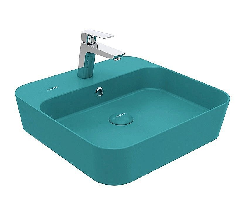 Накладная раковина CREAVIT Loop 45 LP046-00LC00E-0000 ментол матовый купить в интернет-магазине Sanbest