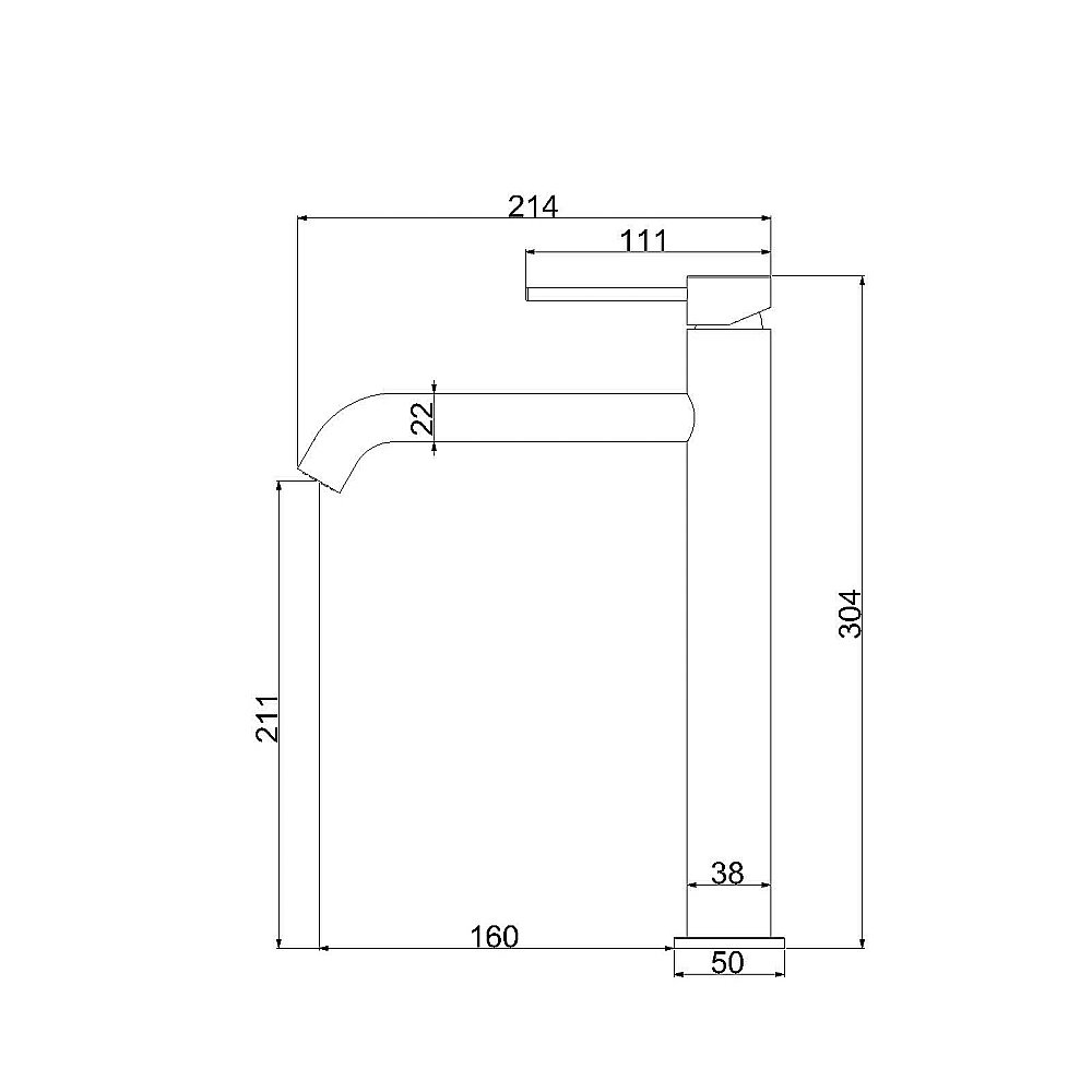 Смеситель для раковины Vincea City VBF-2C2MB черный матовый купить в интернет-магазине сантехники Sanbest