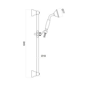 Душевой гарнитур Webert Shower Set AC0385010 золото купить в интернет-магазине сантехники Sanbest