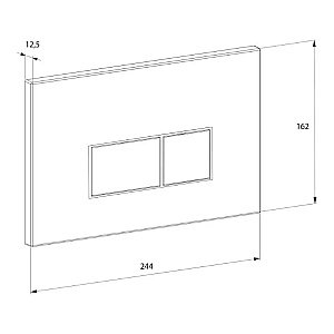 Унитаз подвесной с инсталляцией D&K Matrix DS1391626 белый/кнопка матовый хром, безободковый, с крышкой микролифт купить в интернет-магазине Sanbest