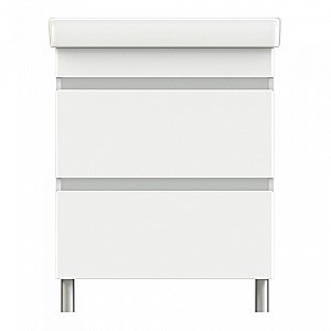 Тумба с раковиной Orange TOPLINE-Lyon TLNF70+RA белая глянец для ванной в интернет-магазине Sanbest