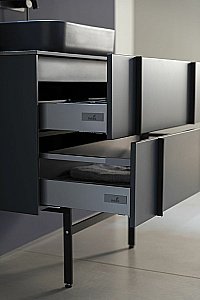 Тумба с раковиной Allen Brau Reality 80 1.32005.AM антрацит матовый для ванной в интернет-магазине Sanbest
