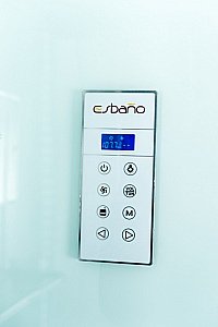 Душевая кабина Esbano Elegancia ES-L115CR 115x85 стекло матовое/профиль белый купить в интернет-магазине Sanbest