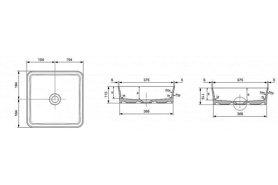 Раковина Ambassador Conrad 39 226T20002 белая купить в интернет-магазине Sanbest