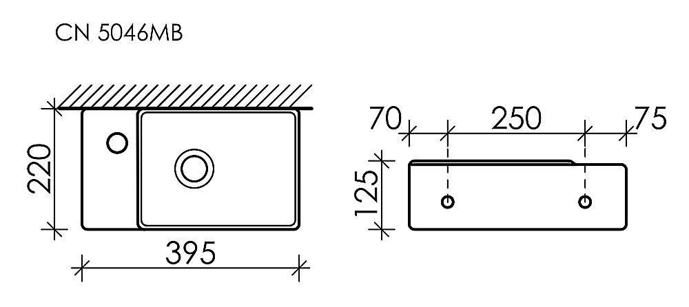 Раковина Ceramica Nova Element 39 CN5046MB черная матовая купить в интернет-магазине Sanbest