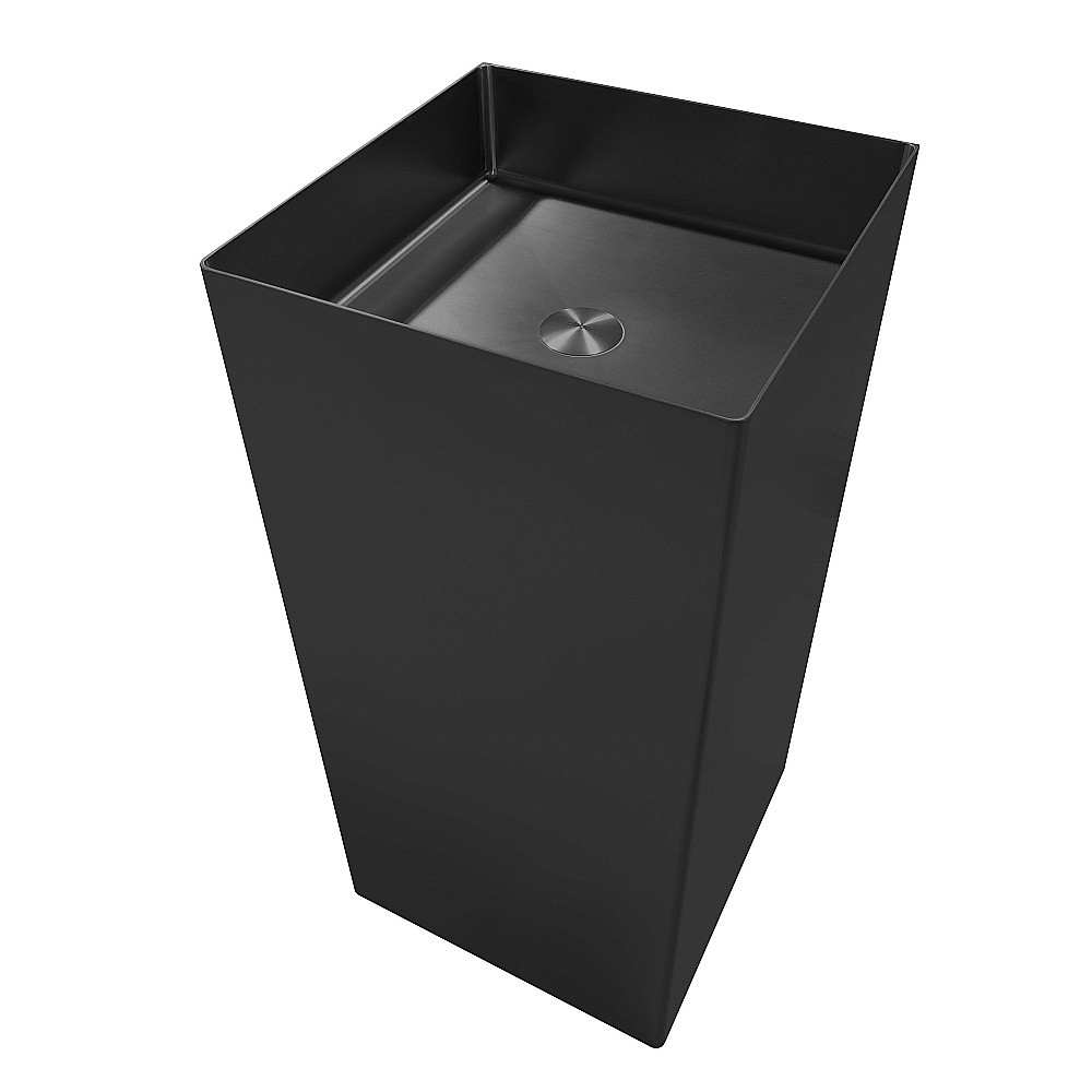 Раковина напольная ABBER Wasser Kreis 40 AF2413MB черная матовая купить в интернет-магазине Sanbest