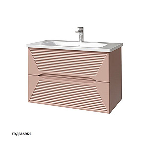 Тумба с раковиной Caprigo Modo-Terza 80 с интегрированной ручкой, цвет на выбор для ванной в интернет-магазине Sanbest