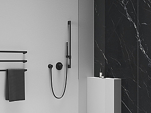 Душевая штанга Ravak 974.20BLM черный матовый купить в интернет-магазине сантехники Sanbest