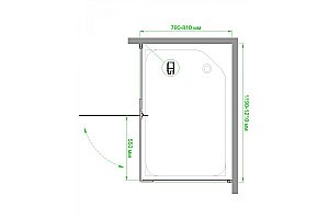 Душевой уголок Royal Bath HPV RB8120HPV-T-BL 120х80 прозрачное стекло/черный профиль купить в интернет-магазине Sanbest