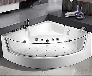 Ванна акриловая с гидромассажем CeruttiSpa С-401А 150x150 с гидромассажем белая купить в интернет-магазине Sanbest