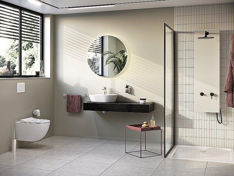 Раковина накладная Vitra Geo 55 7428B003-0001 белая купить в интернет-магазине Sanbest