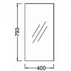 Зеркало Jacob Delafon POP LAMINAR EB407-NF 40 в ванную от интернет-магазине сантехники Sanbest