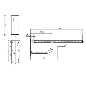 Поручень Bemeta Help 301607771 хром купить в интернет-магазине сантехники Sanbest