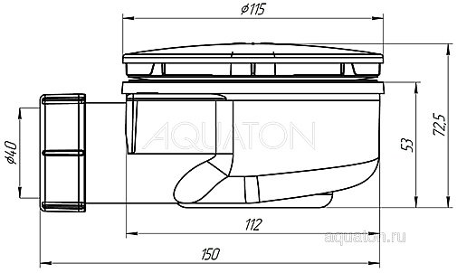 Сифон для поддона Акватон Калифорния купить в интернет-магазине сантехники Sanbest
